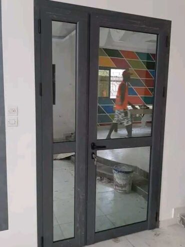 Baies en aluminium vitrées