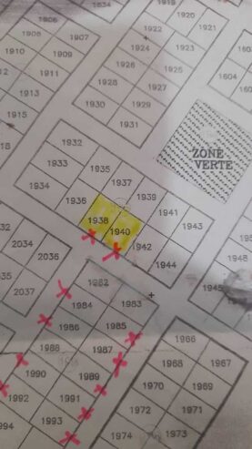 EN VENTE 2LOTS COLLES DE 500M2