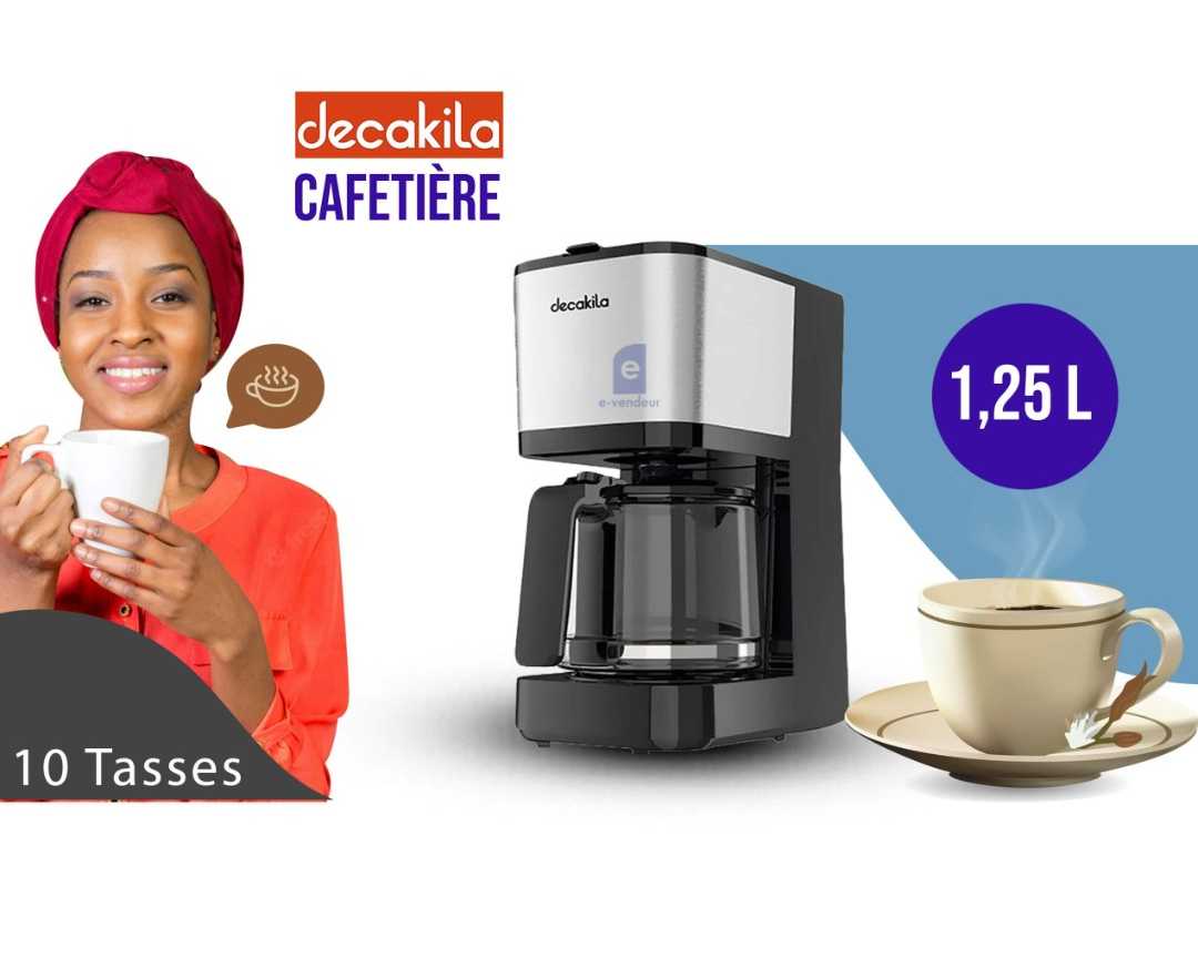 Cafetière 1,25L/750W goutte à goutte Decakila Goodis CI
