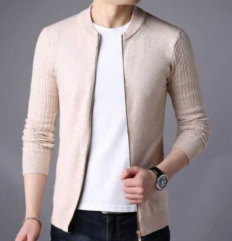 Cardigan zippé 100% coton