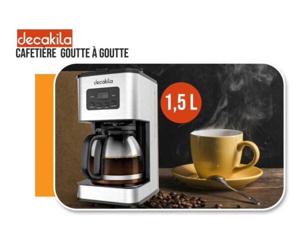 Cafetière goutte à goutte Decakila 1,5L 900W