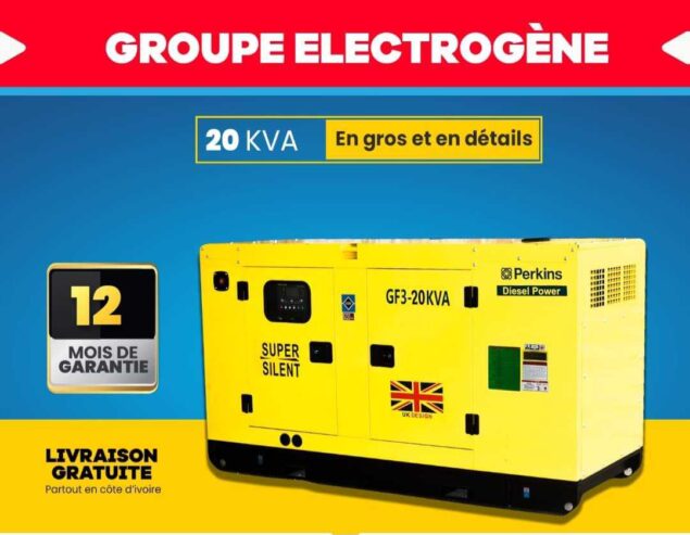 Groupe électrogène Perkins 10kva à 1000kva