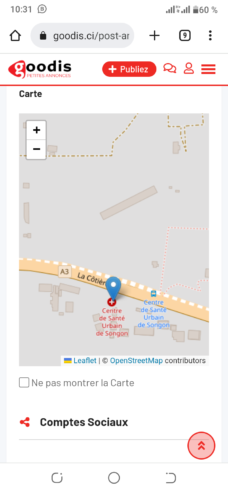 URGENCE VENTE DE TERRAIN A SONGON ABADJIN KOUTE