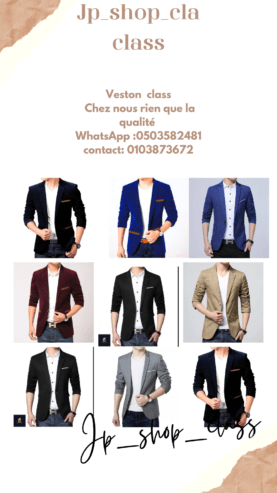 Veston velour