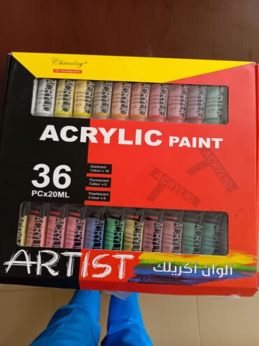 Peinture acrylique 36 tubes de 20ml