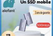 Disque dur Externe SSD 1Tera Disponible