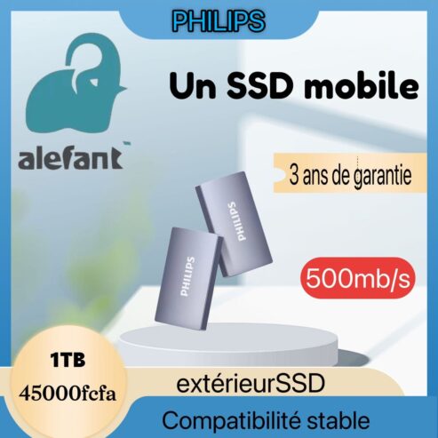 Disque dur Externe SSD 1Tera Disponible