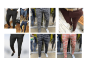 Pantalon tissus en carreau