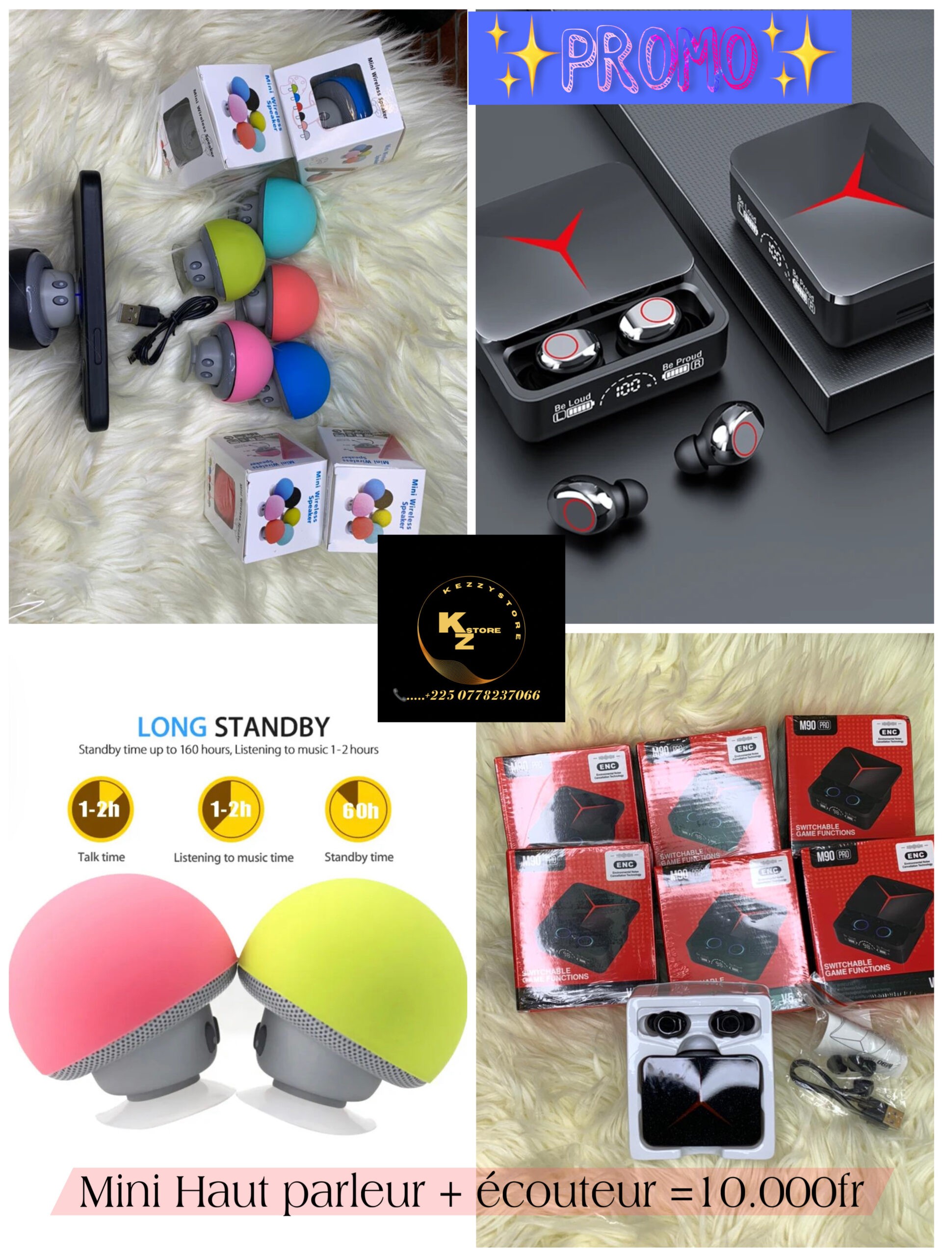 Super Promo Mini haut parleur + écouteur