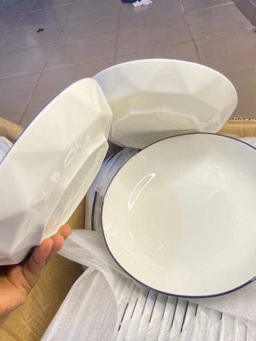 Assiettes en porcelaine