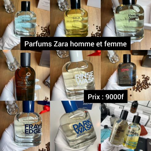 Parfums Zara homme et femme