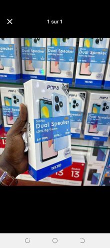 VENTE DE TÉLÉPHONE PORTABLE ORIGINAL NEUF ET SCELLÉ TECNO PO