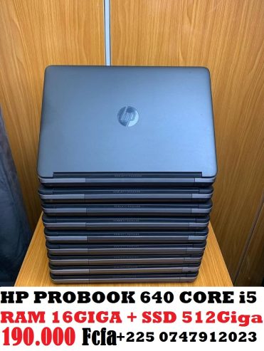 HP PROBOOK CORE i5 RAM 16giga + SSD 512go