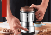 Moulin à café électrique portable à bouton-poussoir