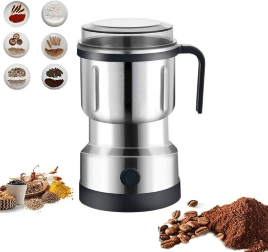 Moulin à café électrique portable à bouton-poussoir