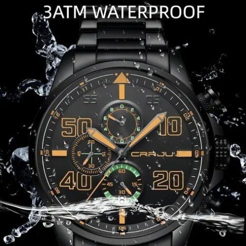 Montre à Quartz Tendance CRRJU Etanche